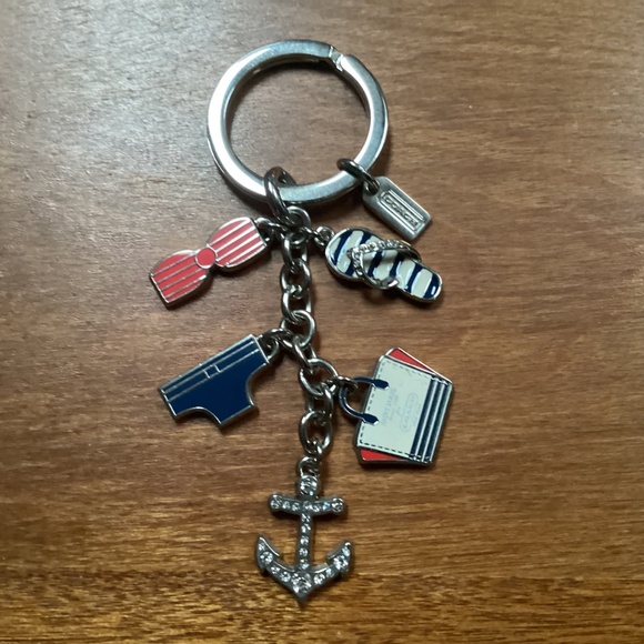 Coach Rare Find flip flop, tote bag, anchor, swimsuits keychain, key fob - Picture 4 of 10